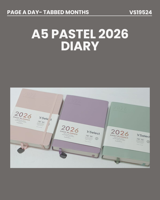 A5 Pastel 2026 Diary VS195254