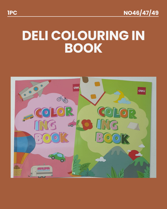 Deli Colouring In Book non animate pictures NO46/47/49