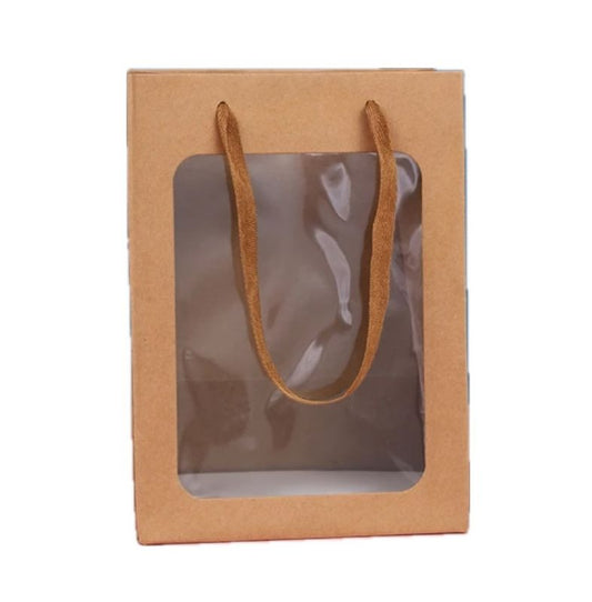 BROWN WINDOW GIFT BAG DKR000001L