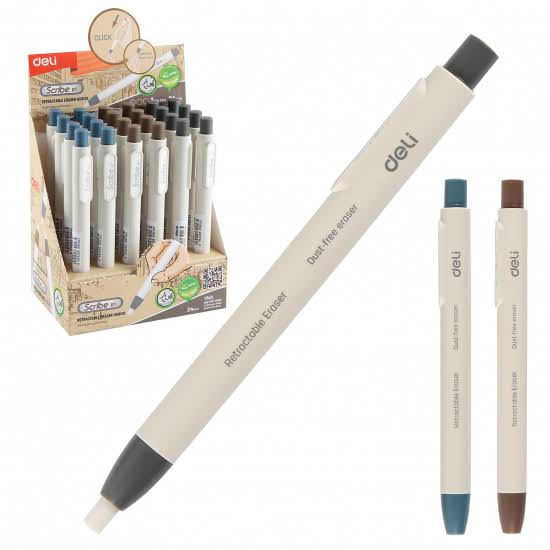 Deli Scribe Retractable Eraser H01800