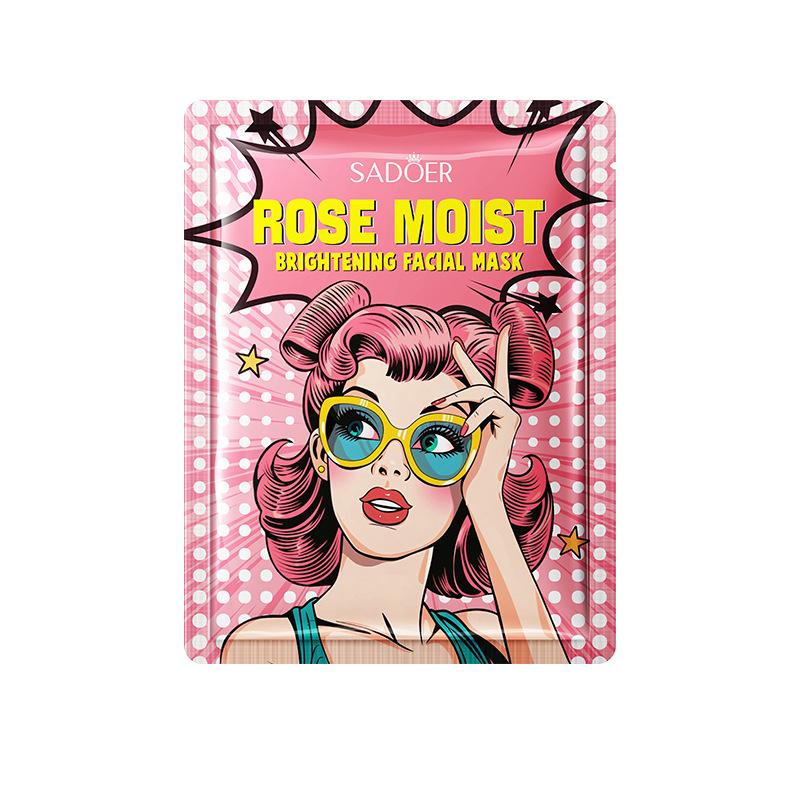 SADOER BRIGHTENING FACIAL MASK 25g - SD43313- ROSE MOIST
