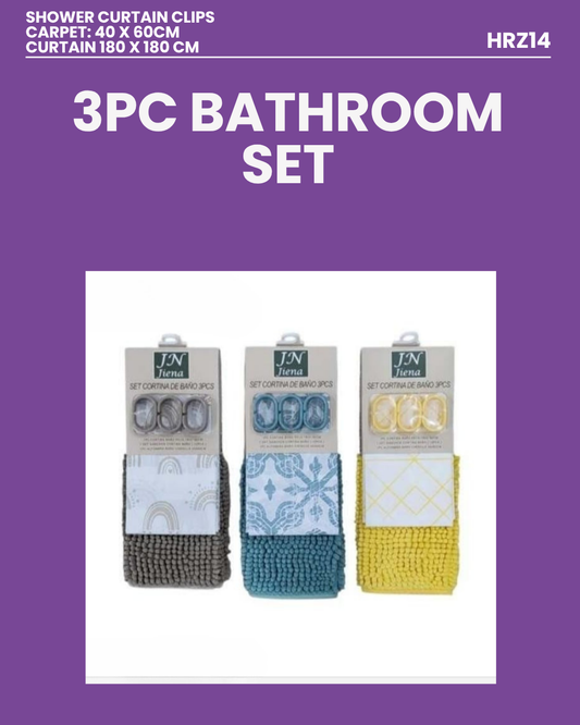 3pc Bathroom Set HRZ14