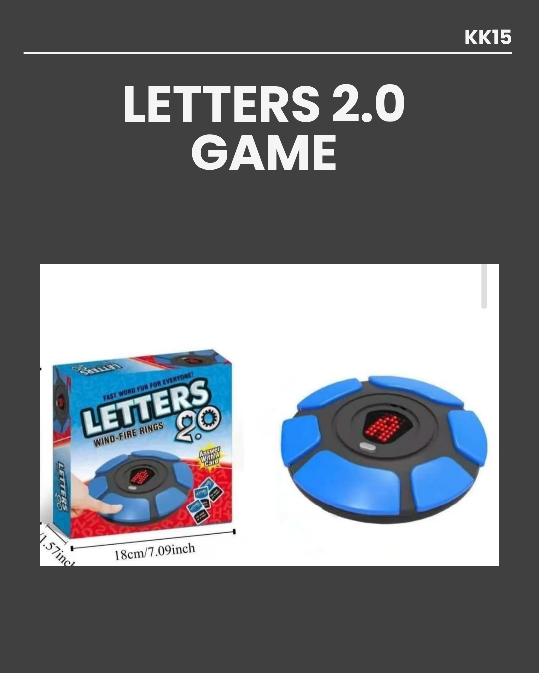 Letters 2.0 Word Game KK15