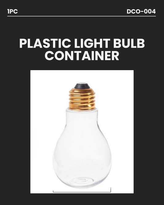 1pc Plastic Light bulb Container 14CM  DCO-004