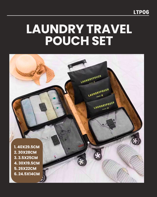 Laundry Travel Pouch 6pc LTP-009