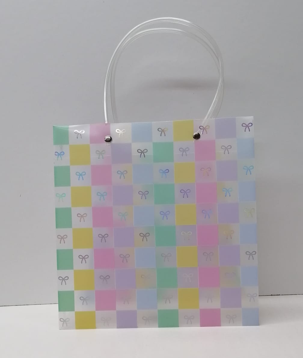 Clear Plastic Gift Bag 8636 22x21.5x10cm