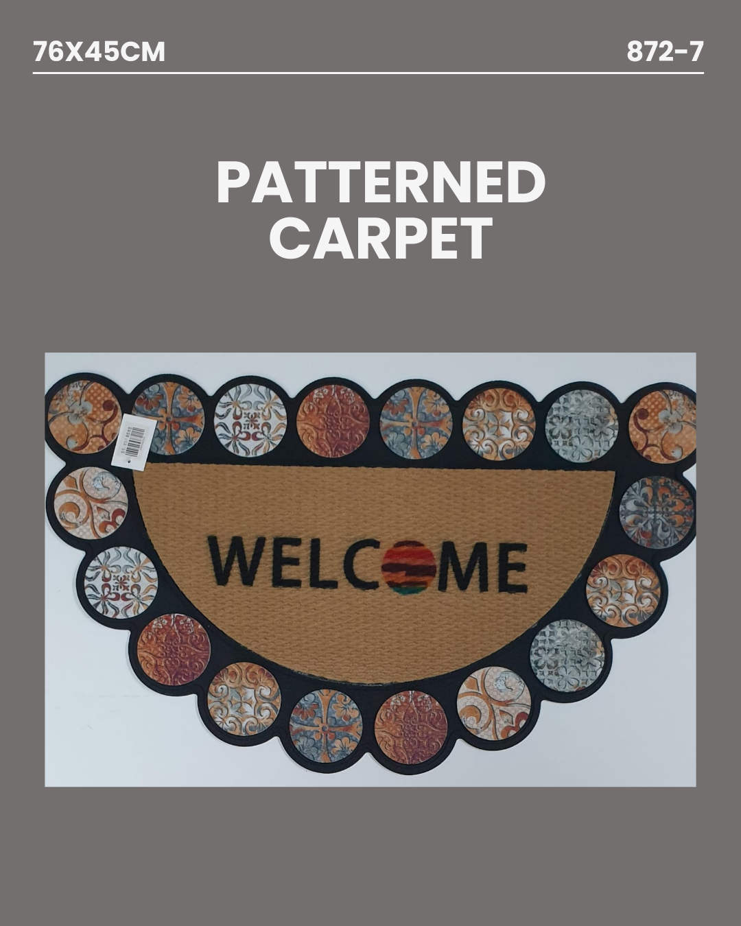 Patterned Carpet 76x45cm 872-7