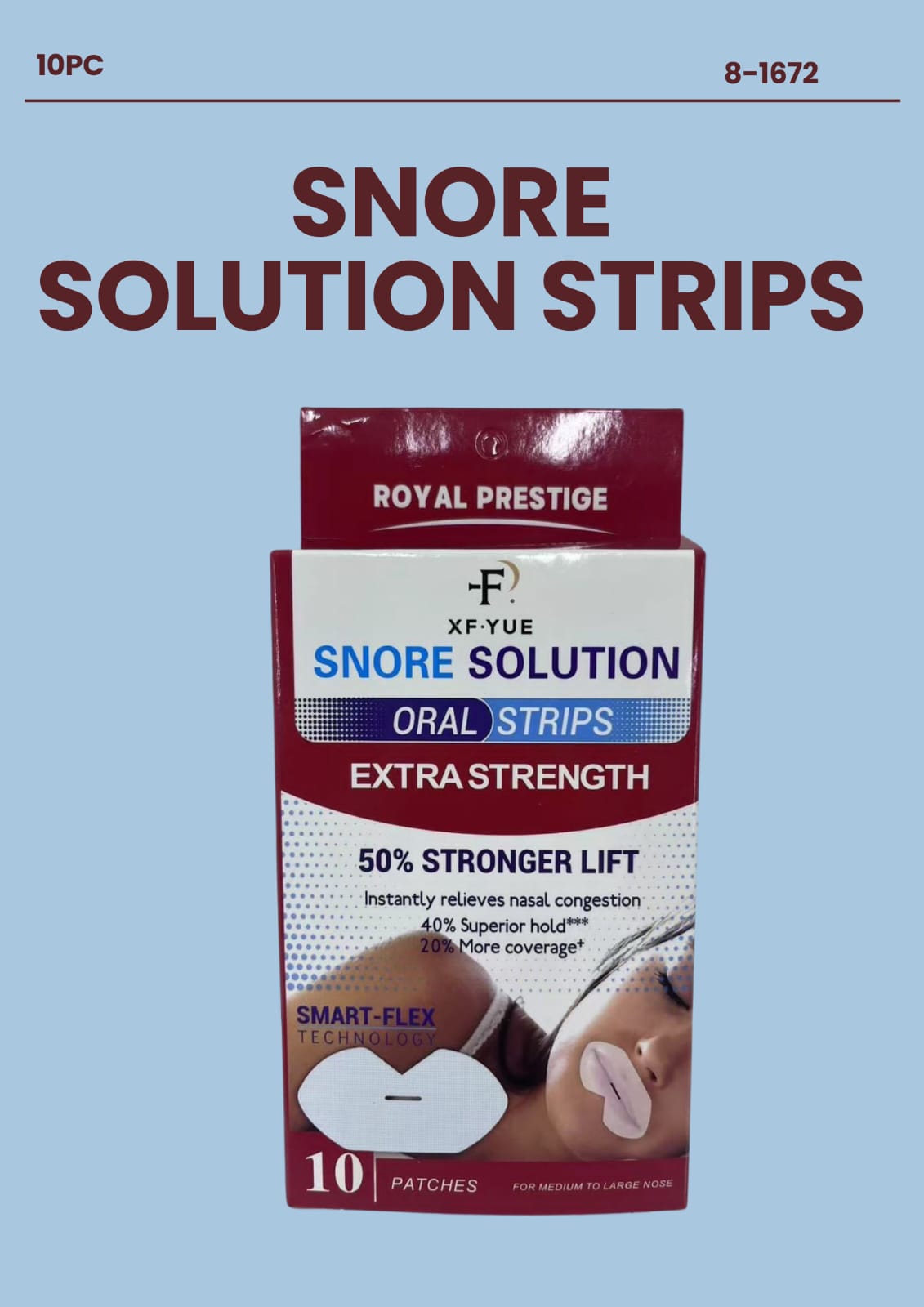10pc Snore Solution Strips