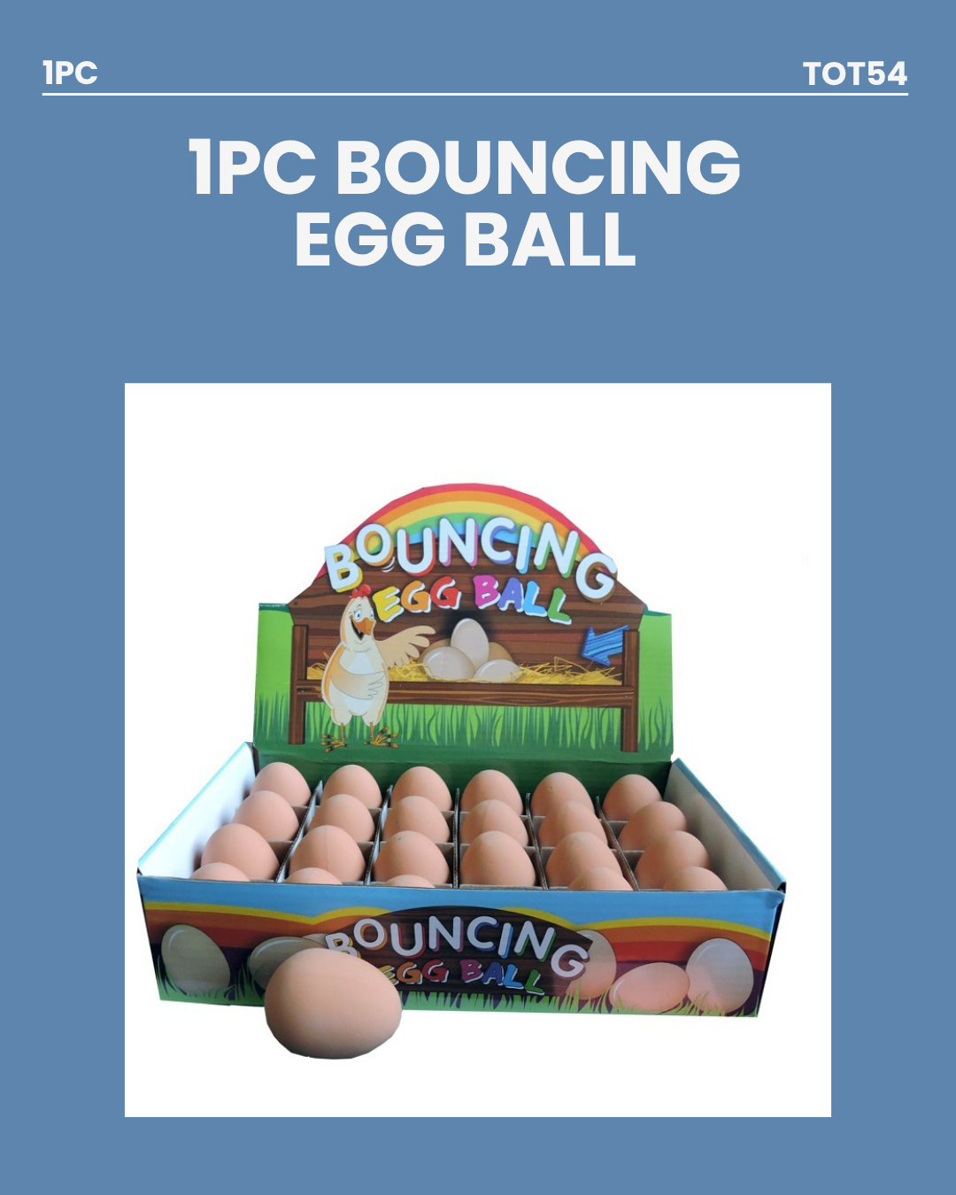 1pc Bouncing Egg Ball TOT54