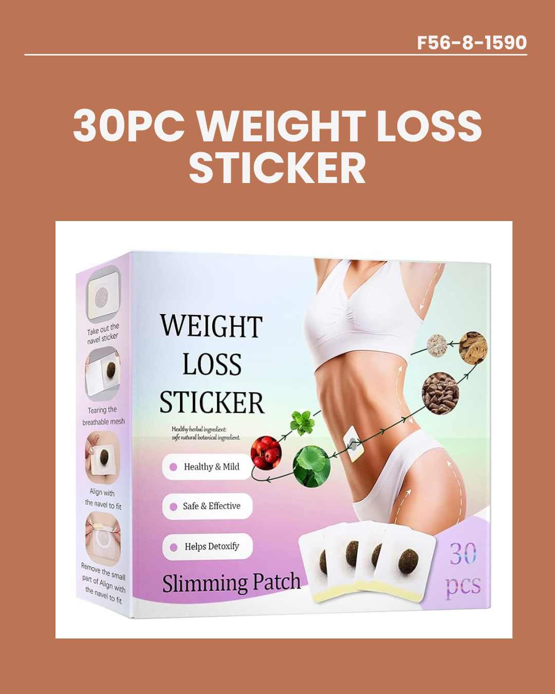 30pc Weight Loss Sticker F56-8-1590