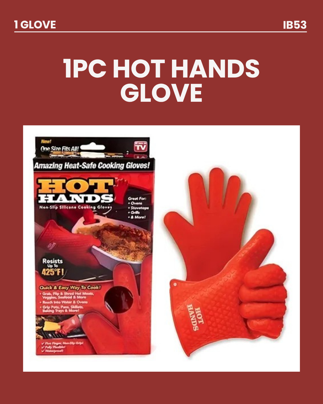 1pc Hot Hands Silicone Glove IB53
