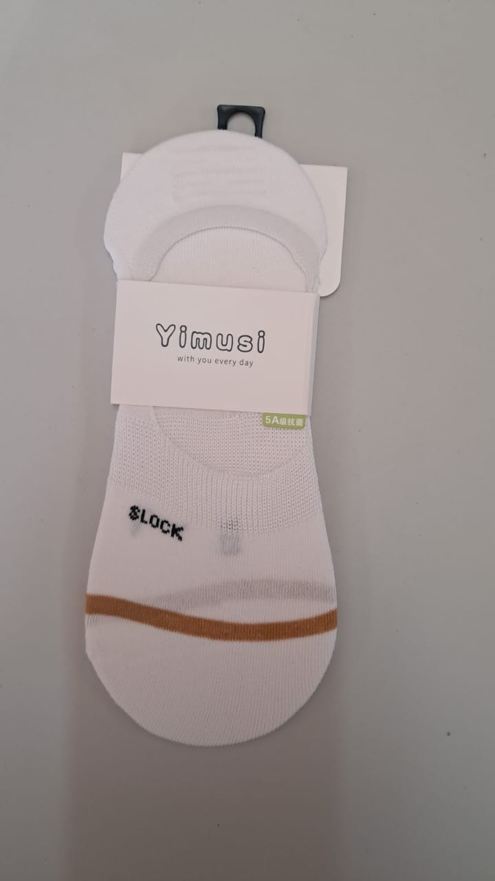 Secret Socks - M5634 - Black-White-Mustard