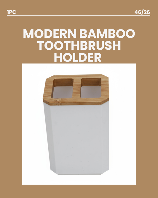 Modern Bamboo Toothbrush Holder 46/26