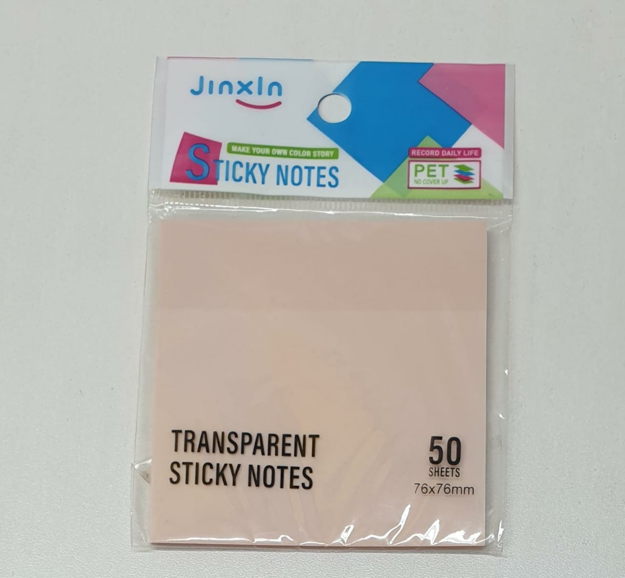 Transparent Sticky Notes 50sheets P71-1/2 76 x 76mm