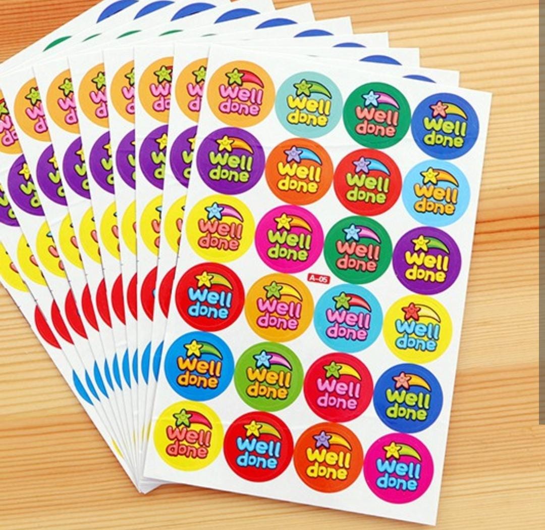 Motivational Well Done Sticker Sheets N712047/48
