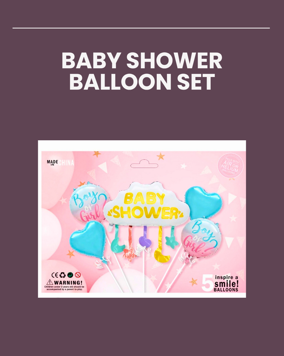 Baby Shower Balloon Sets