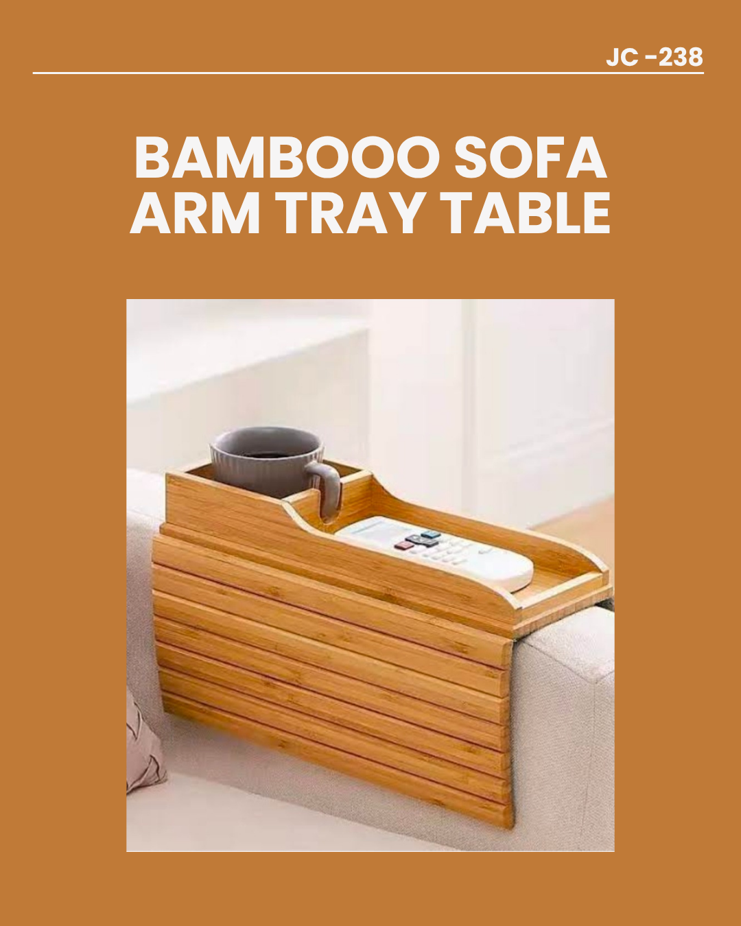 Bamboo Sofa Arm Tray Table JC238