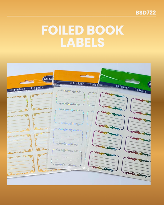 Foiled Book Labels BSD722