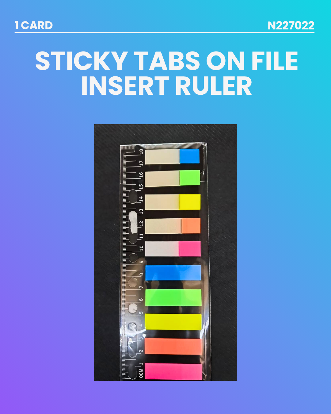 Sticky Tabs on File Insert Ruler N227022
