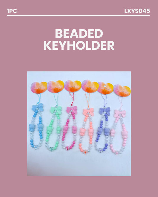 Beaded Keyholder- RANDOMLY SUPPLIED- LXYS045