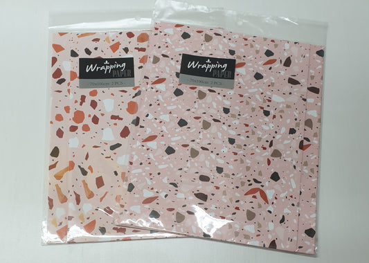 Printed Wrapping Paper 70x100cm 2pce 07-13