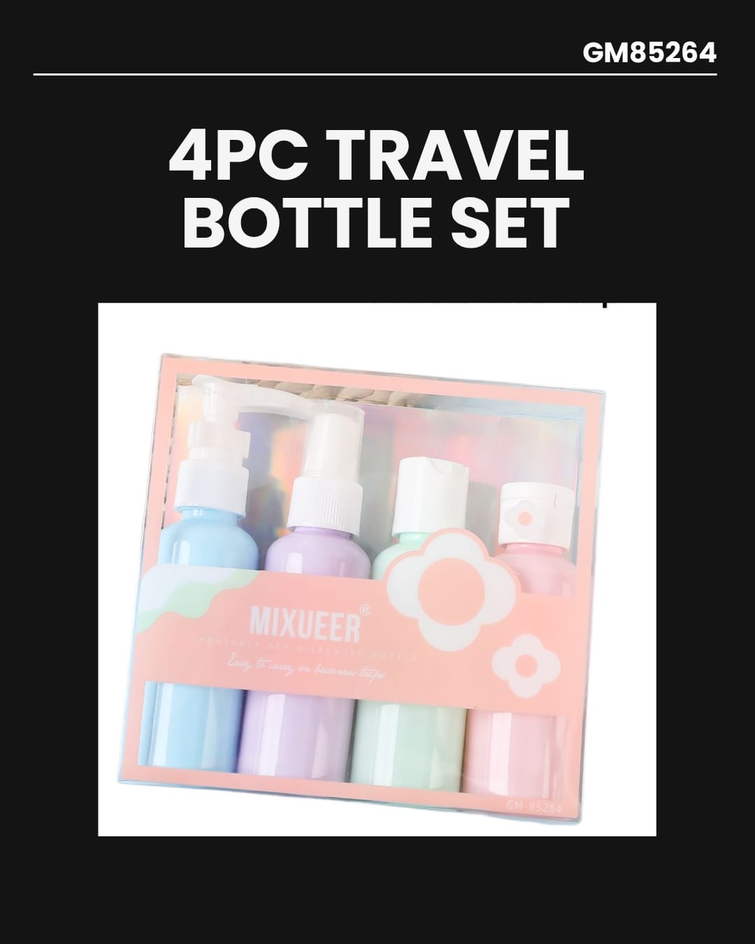 4pc Travel Bottle Set GM85264
