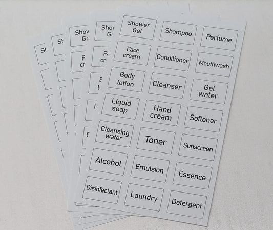 Bathroom Label Stickers 5574