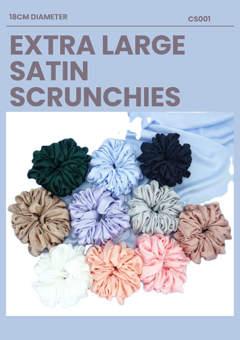 XL Satin Scrunchies