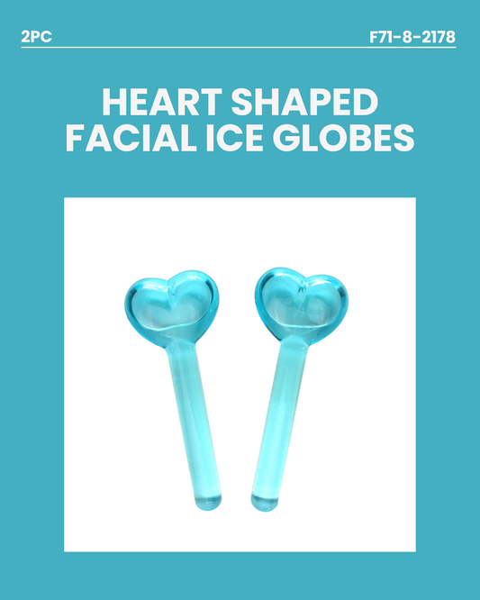 2pc Heart Shaped Facial Ice Globes F71-8-2178