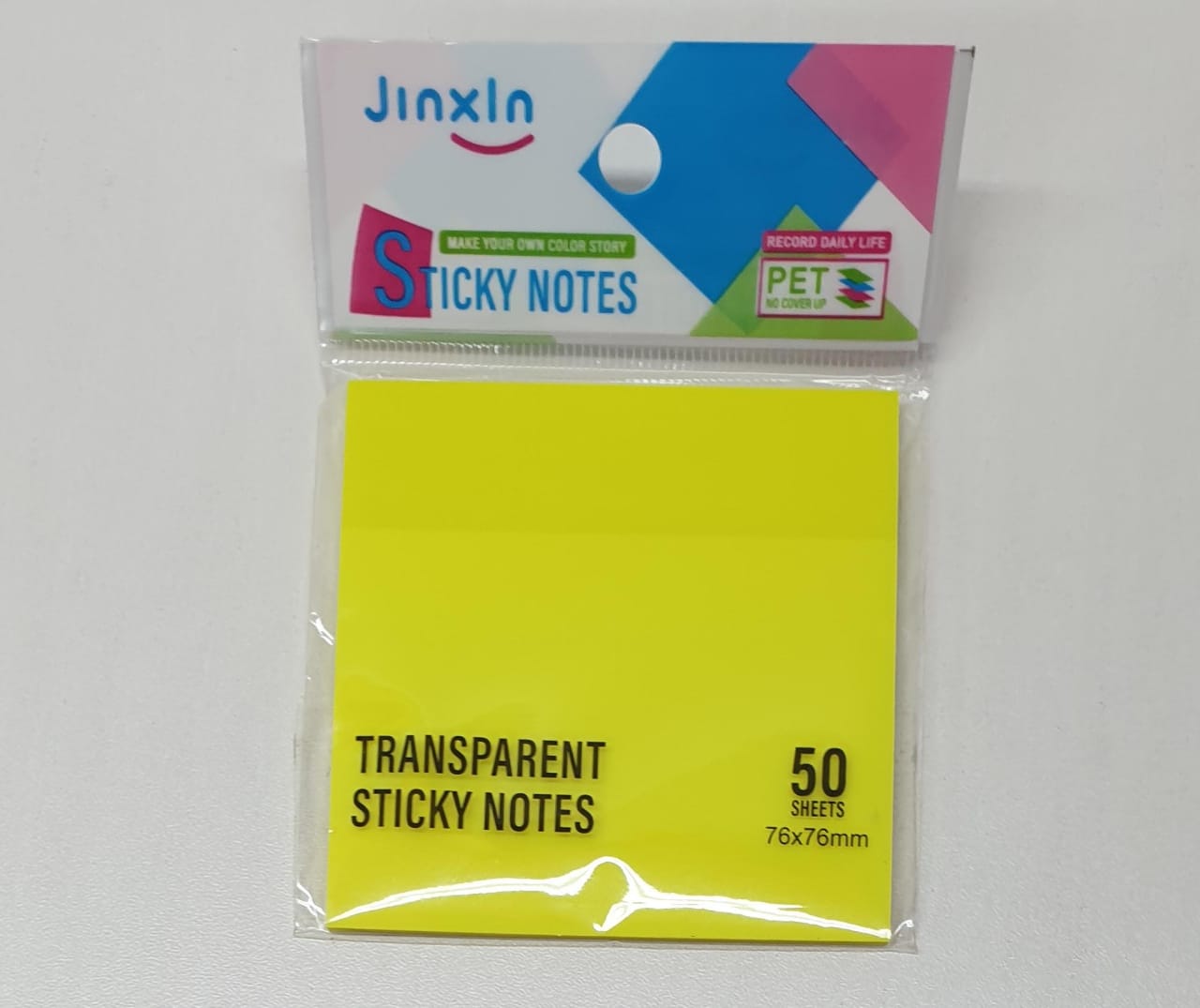 Transparent Sticky Notes 50sheets P71-1/2 76 x 76mm