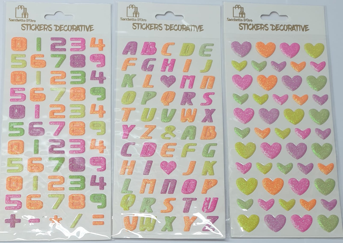 Glitter 3D stickers N685044