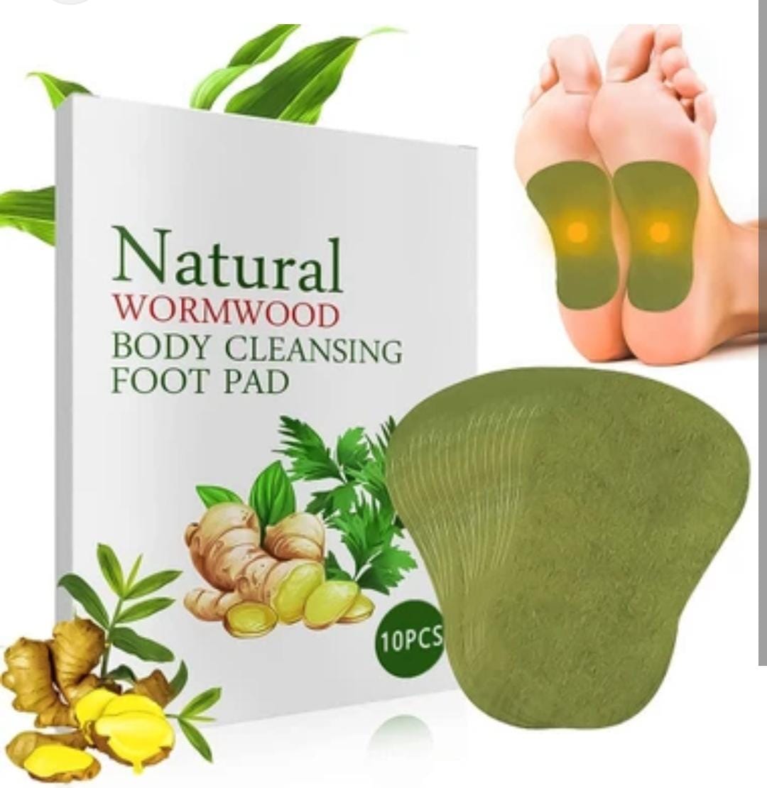 10PC Natural Wormwood Body Cleansing Foot Pad 1014