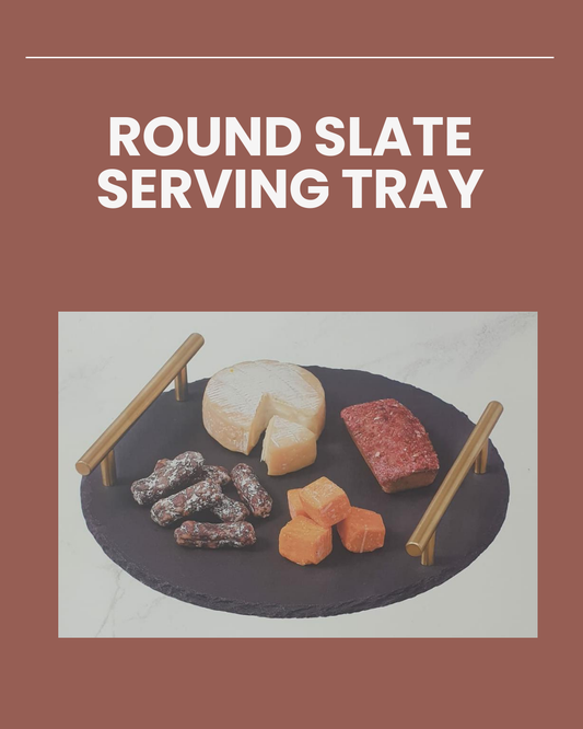Danny Home Round Slate Serving Tray 25cm CZT44-34