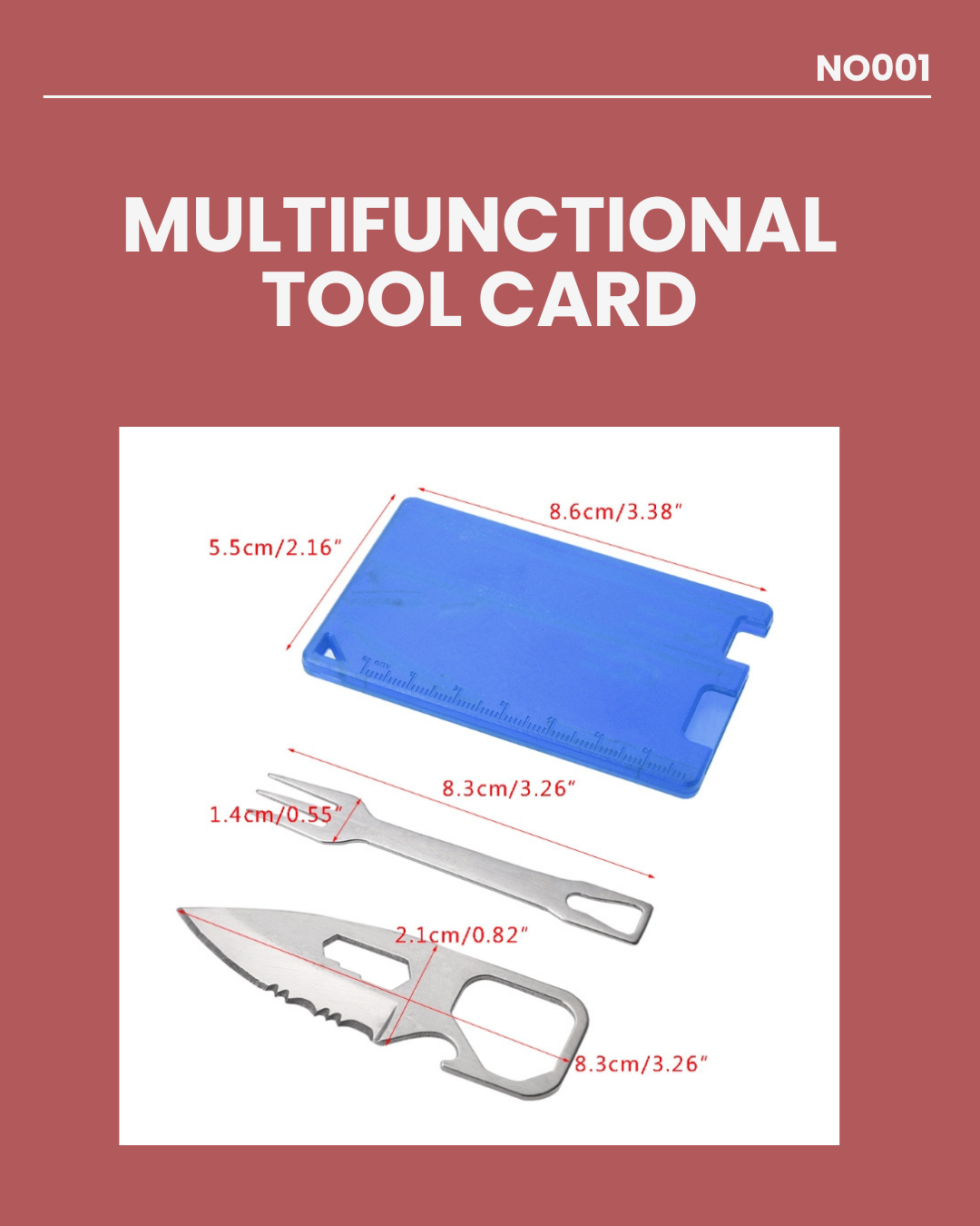 Multifunctional Tool Card NO001