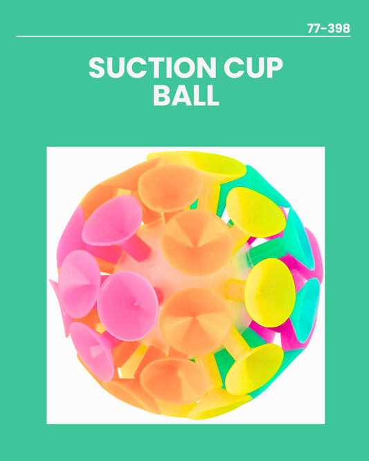 Light Up Colourful Suction Cup Ball 77-398