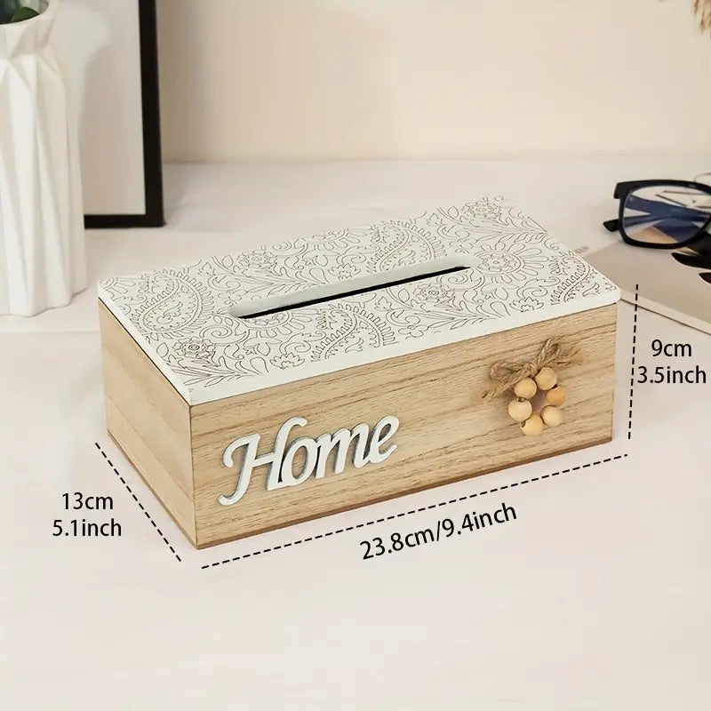 Wooden Tissue Box