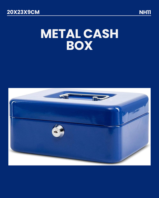 Metal Cash Box 30x23x9cm NH11