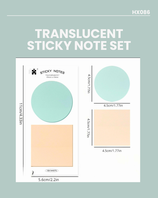 Translucent Sticky Note Set HX086