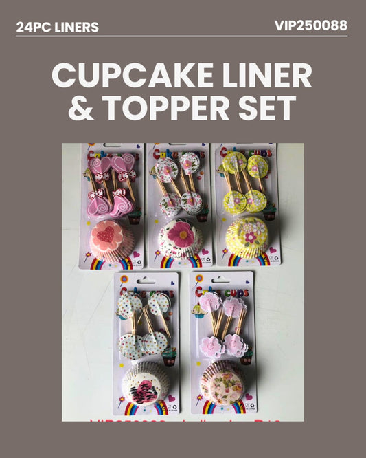 Cupcake Liners & Toppers Set VIP250088