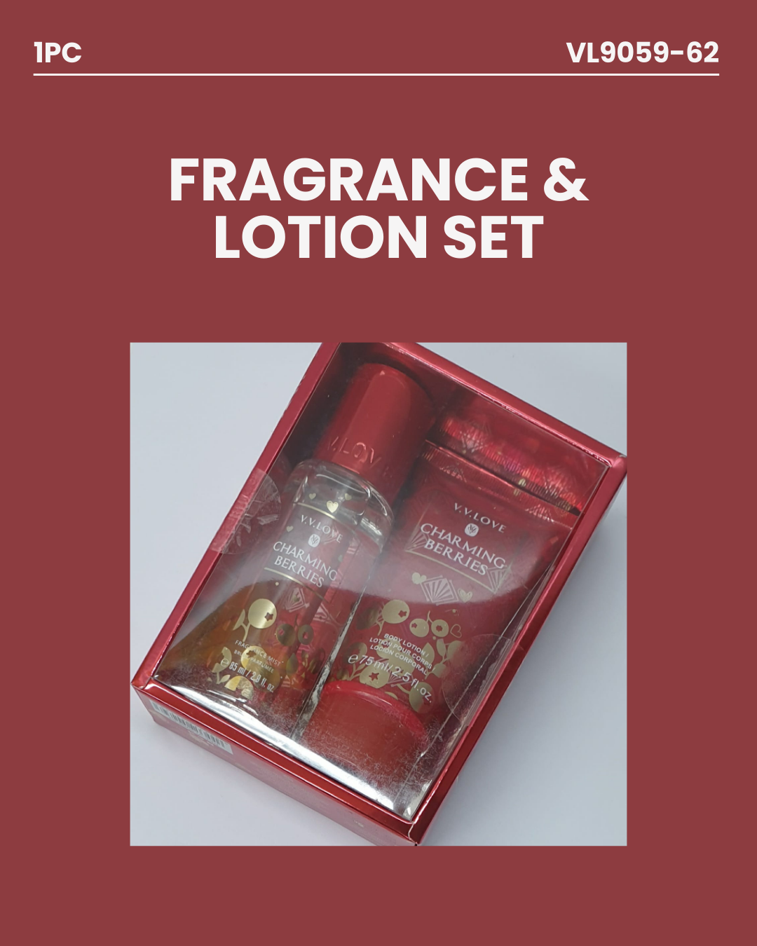Fragrance & Body Lotion Set VL9059-62
