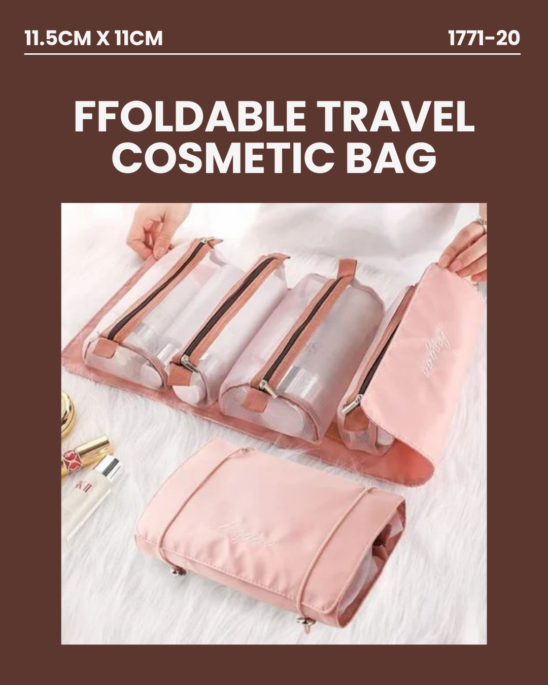 Foldable Travel Costmetic Bag 1771-20