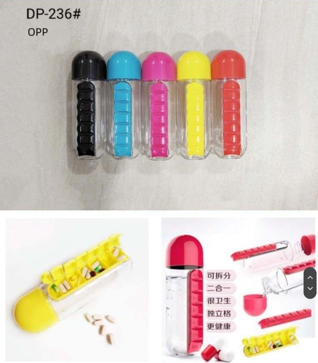 Waterbottle With Pill Organiser DP 236
