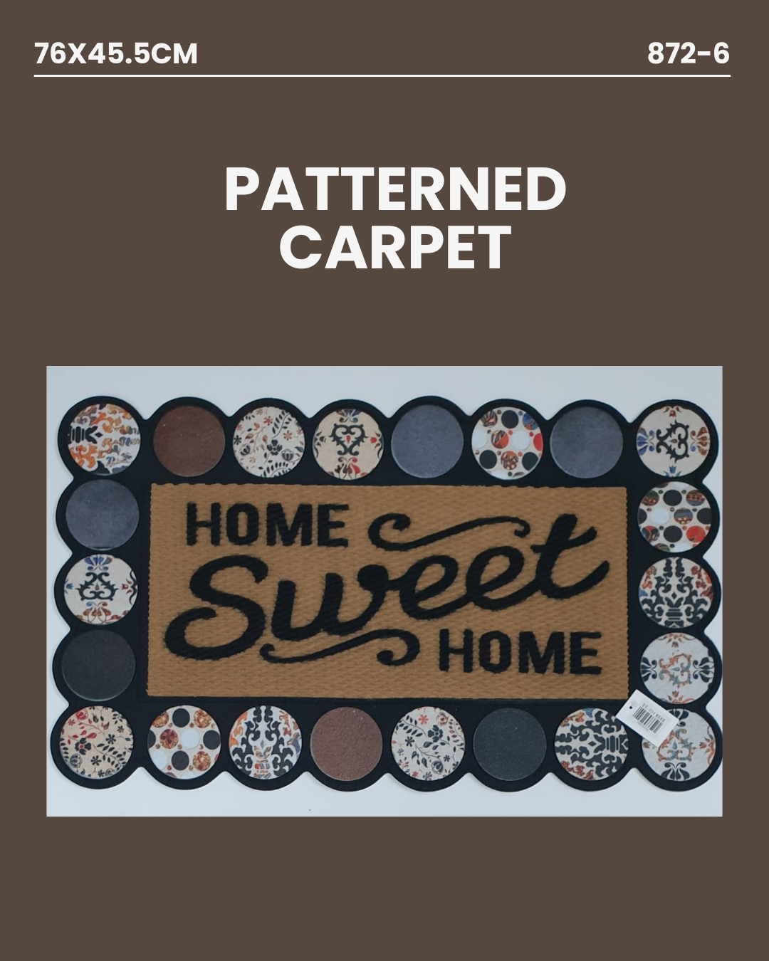 Patterned Carpet 76x45.5cm 872-6
