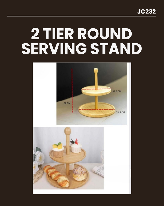 2 Tier Round Serving Stand JC232