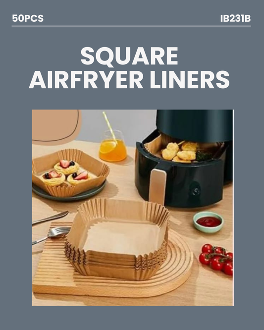 50pc Square Airfryer Liners 16cm - IB 231B