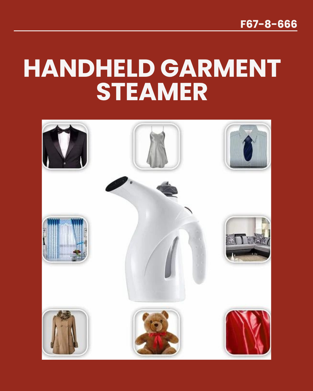 Handheld Garment Steamer F67-8-666