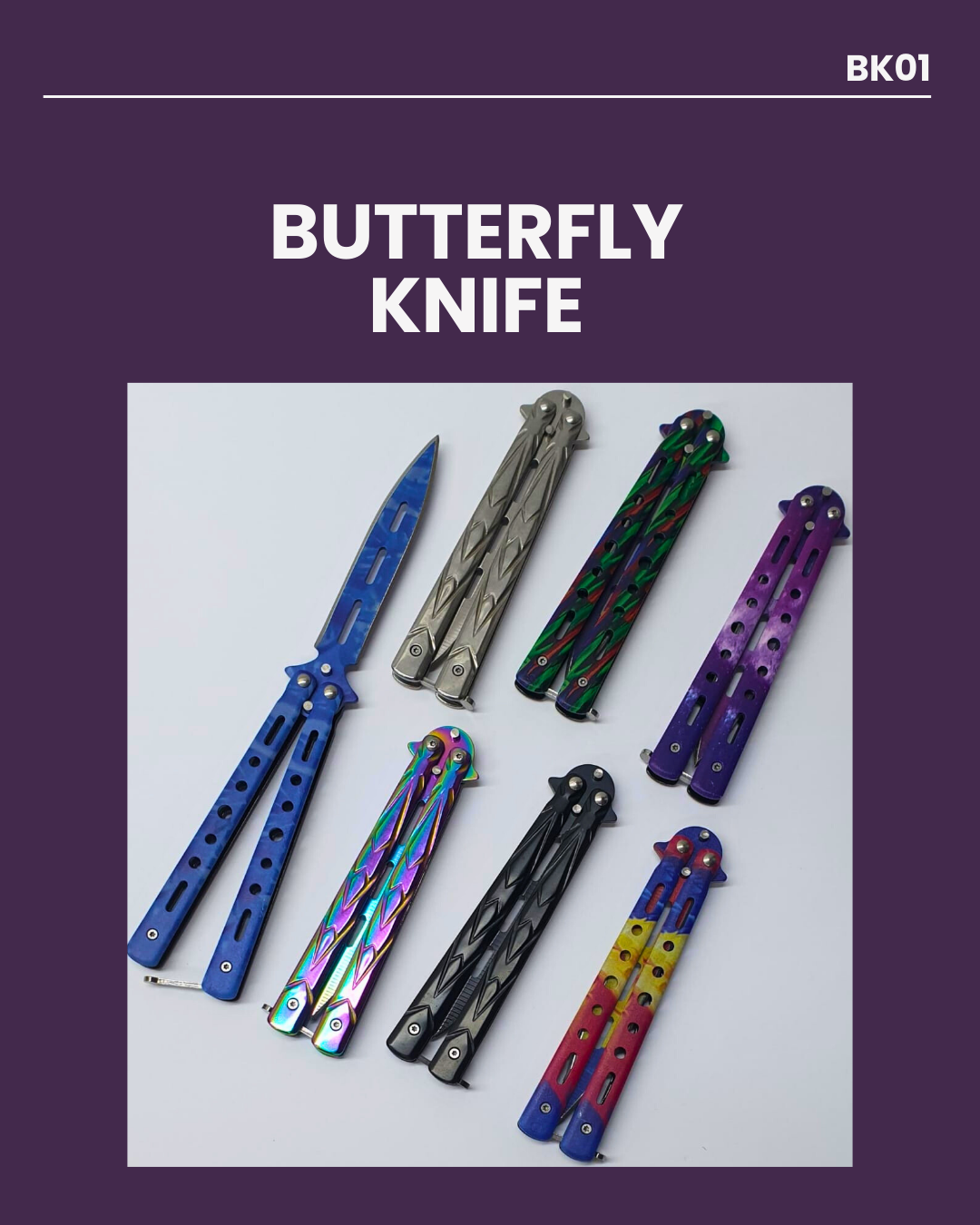Butterfly KNIFE BK01- Random Colour Supplied