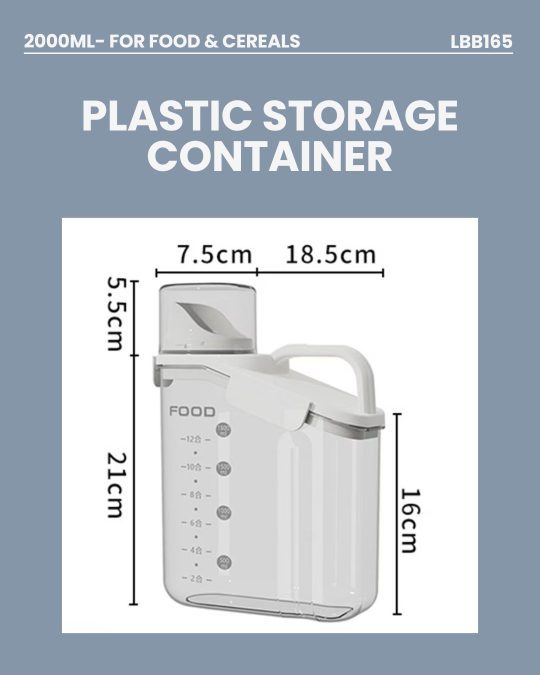Plastic Food Storage Container LBB165