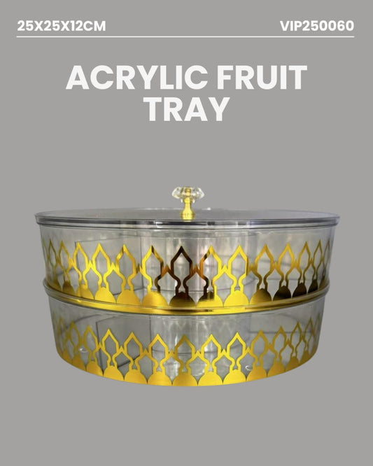 Acrylic Fruit Tray 25x25x12cm VIP250060