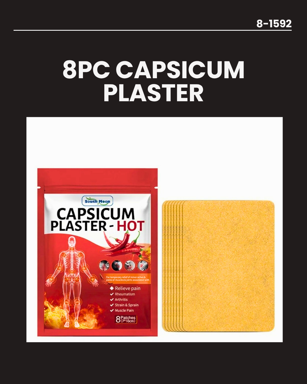 8pc Capsicum Plaster 8-1592